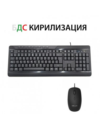 Delux Комплект клавиатура и мишка...